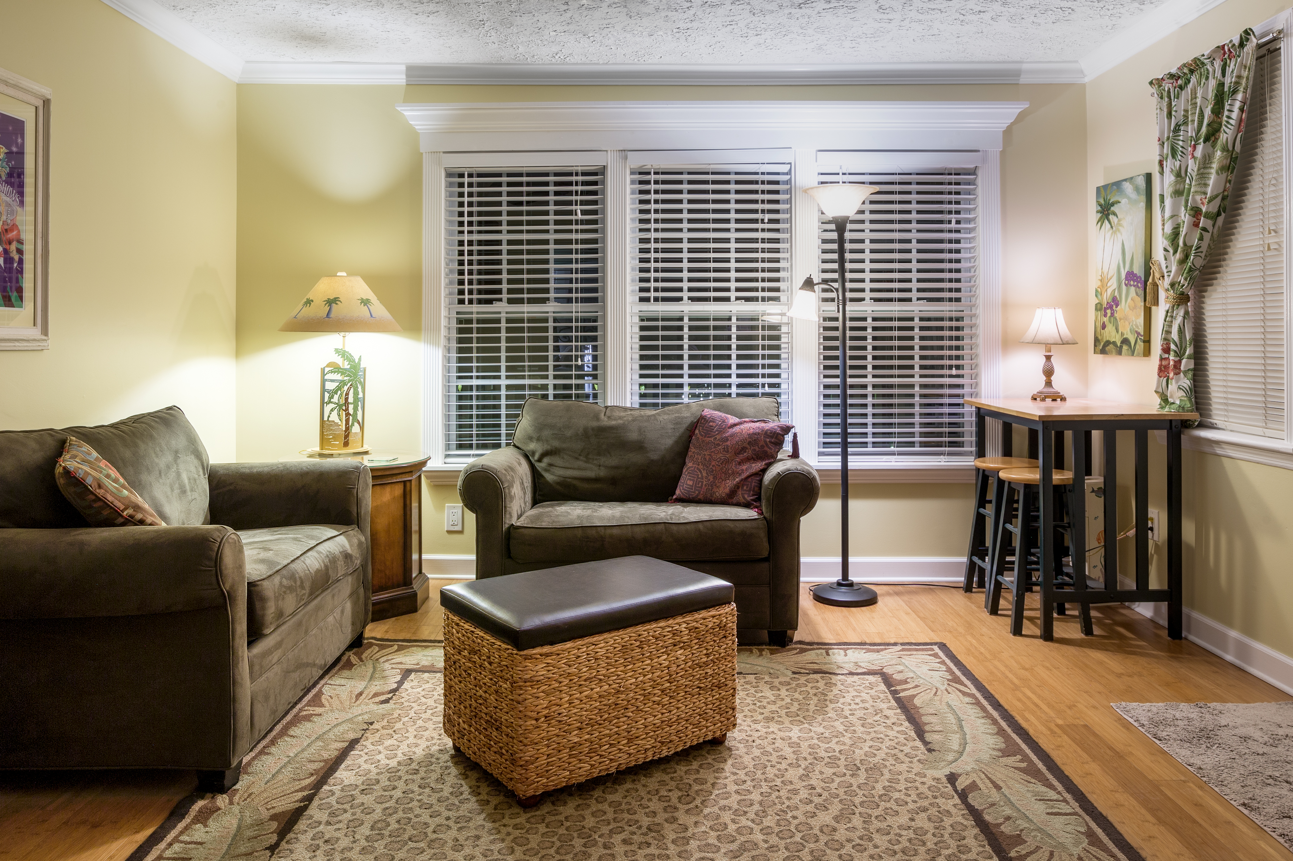 Photo of Key Wests' Living Room Area w/2 couches - Carriage House Bldg