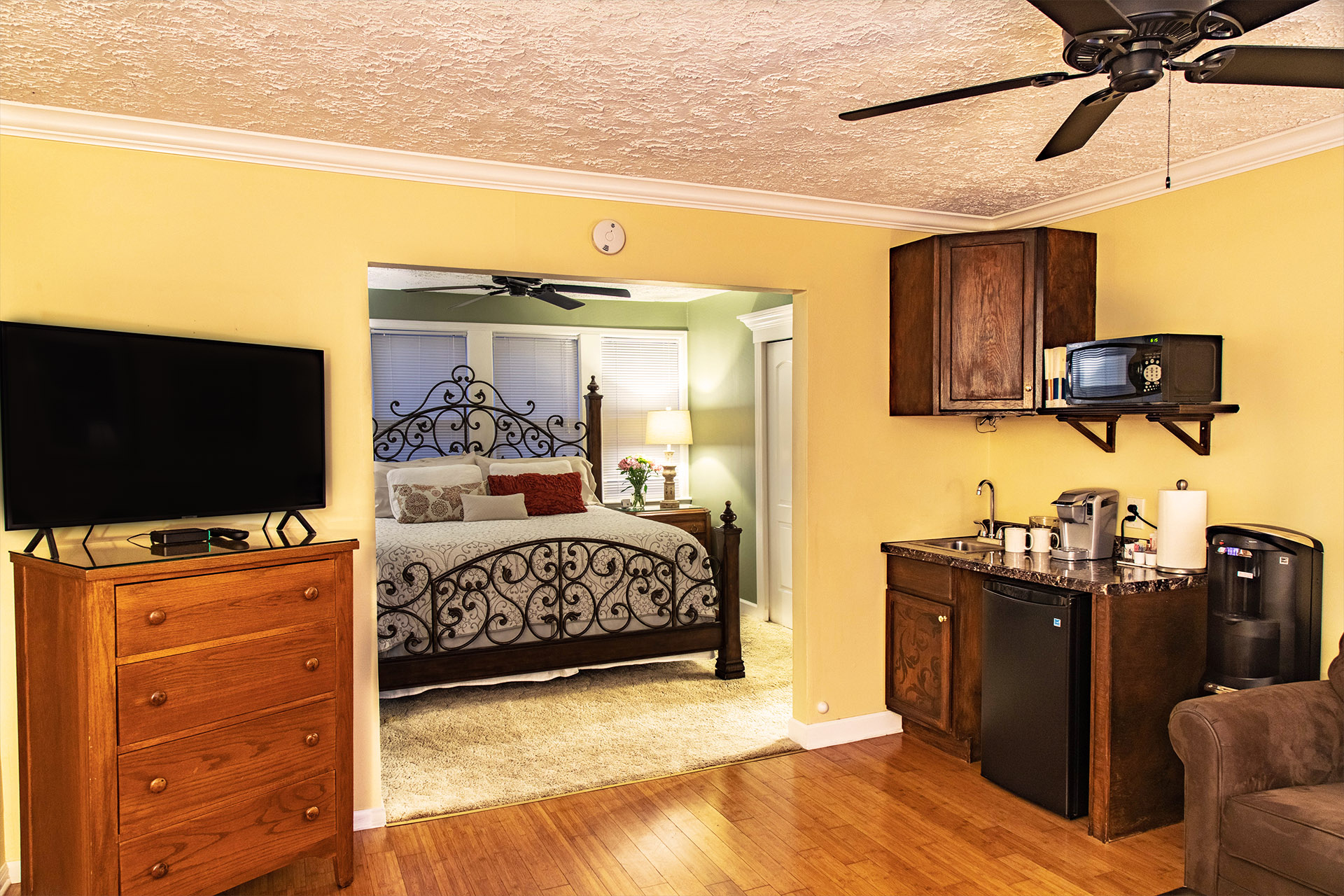 Photo showing entrance to Key West Suites Bedroom
